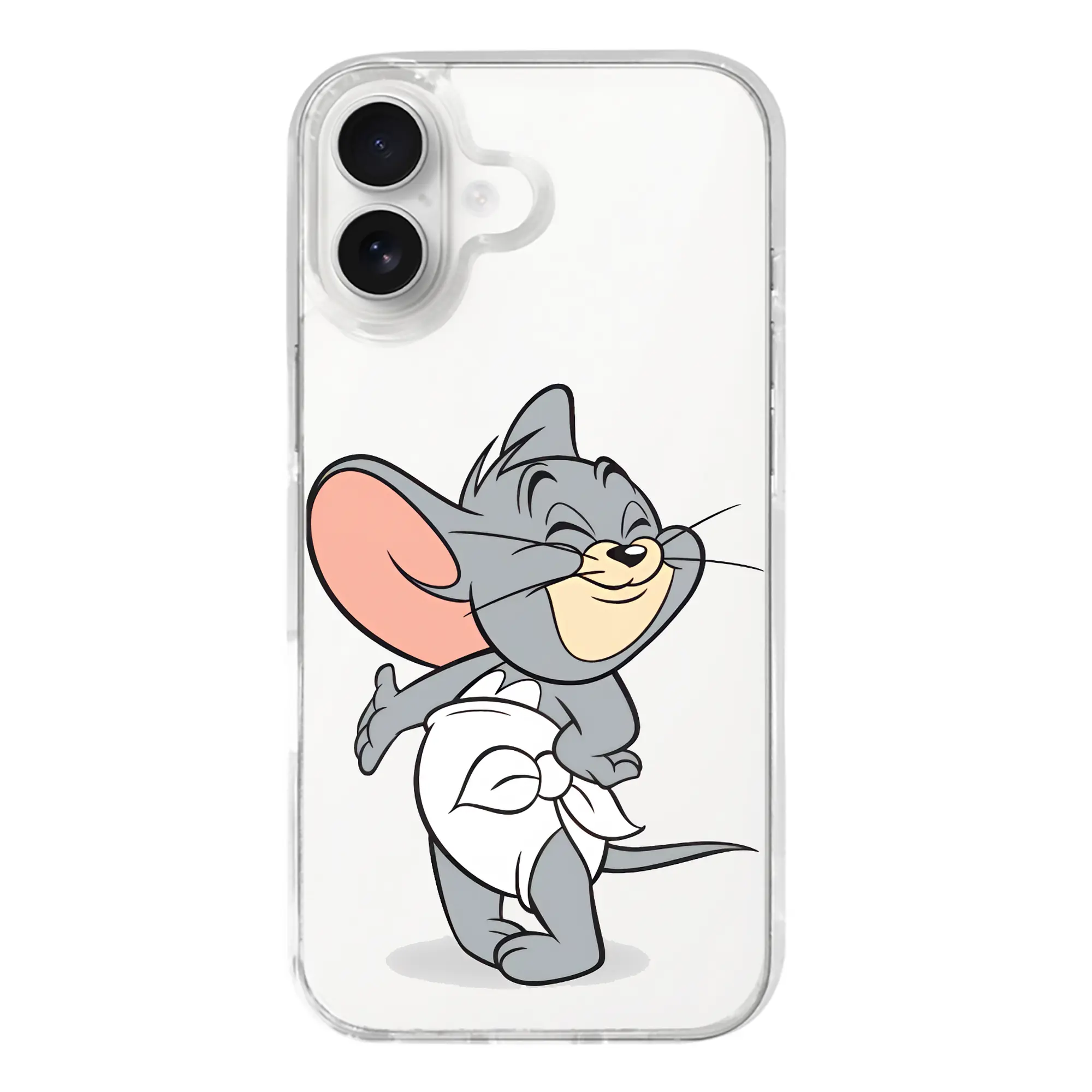 トムとジェリー グッズ タフィー - iPhone 17シリーズ 透明スマホケース – 薄型・耐衝撃・精密フィット保護カバー